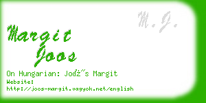 margit joos business card